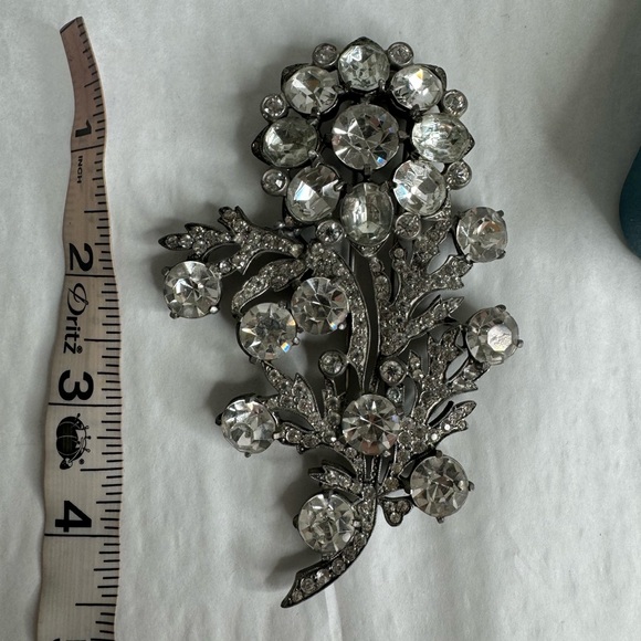 Eisenberg Original Flower Fur Clip Brooch - Picture 7 of 10